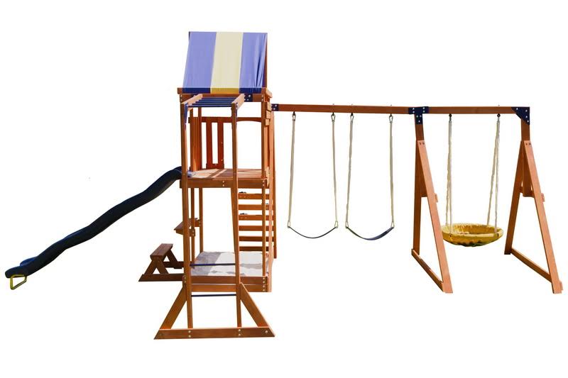Wooden Swing Set B7086