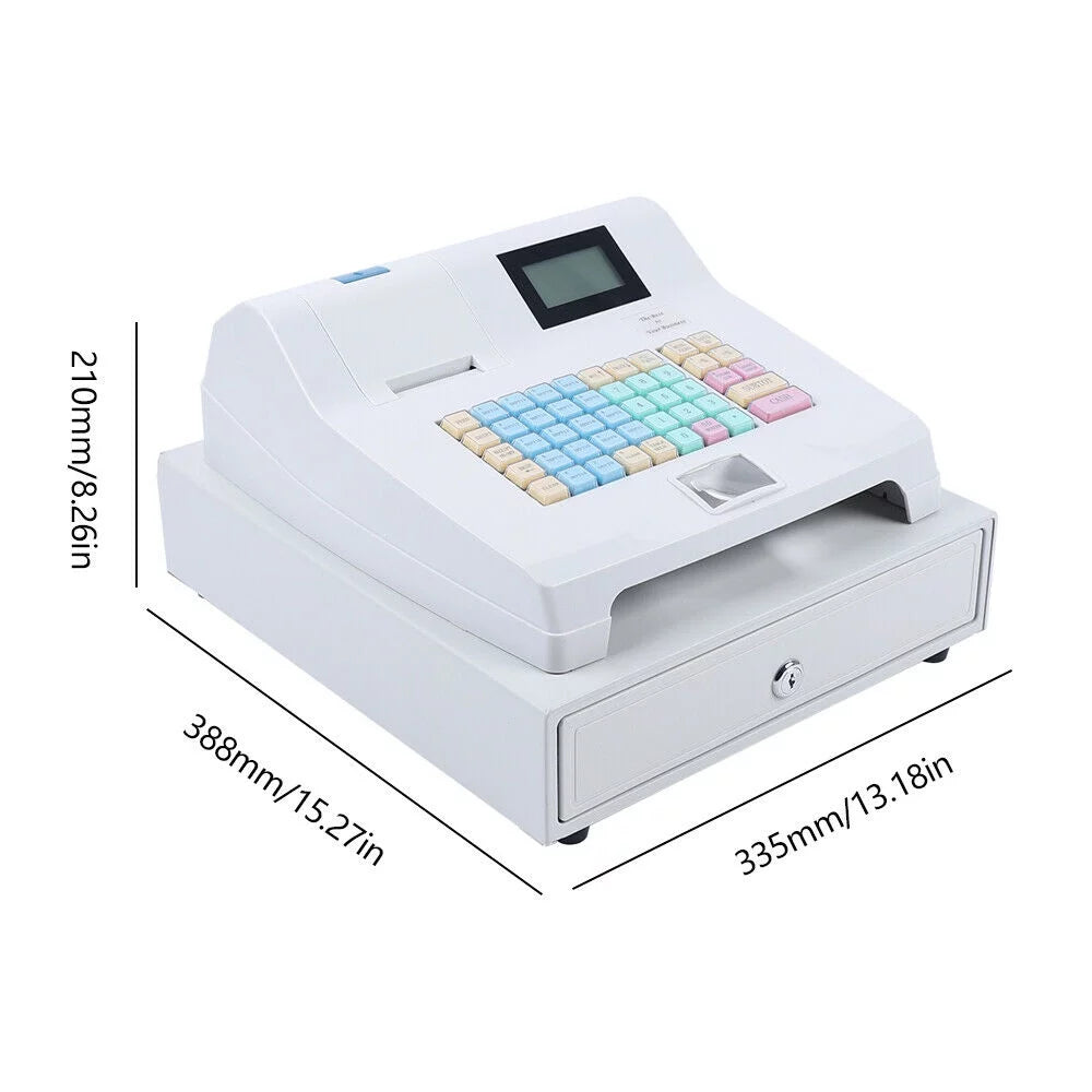 LED Electronic Cash Register 48 Keys with Cash Drawer S7263