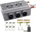 Compact 12V Dual Sides 6 Vents Heater with Speed Switch, Pack of 2 M9967
