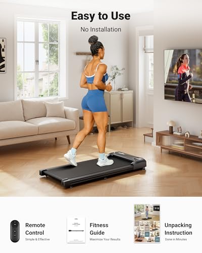 Walking Pad Treadmill Under Desk with Remote Control LED Display N2361
