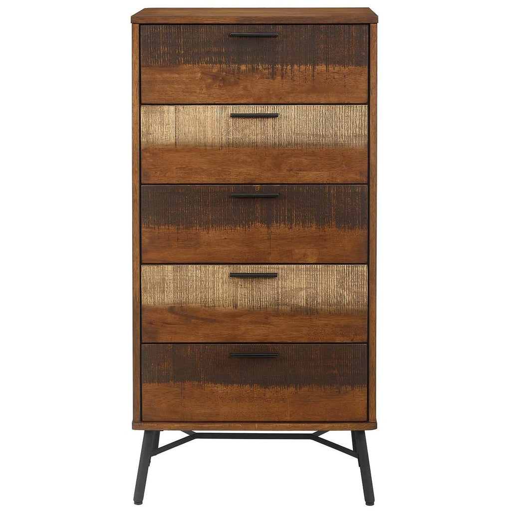 Rustic Wood Chest Walnut Z509488
