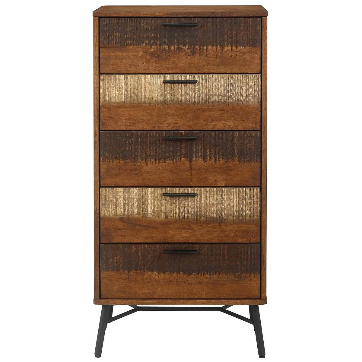 Rustic Wood Chest Walnut Z509488