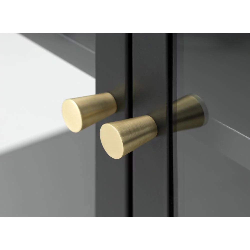 Metal & Glass 75" Cabinet A388