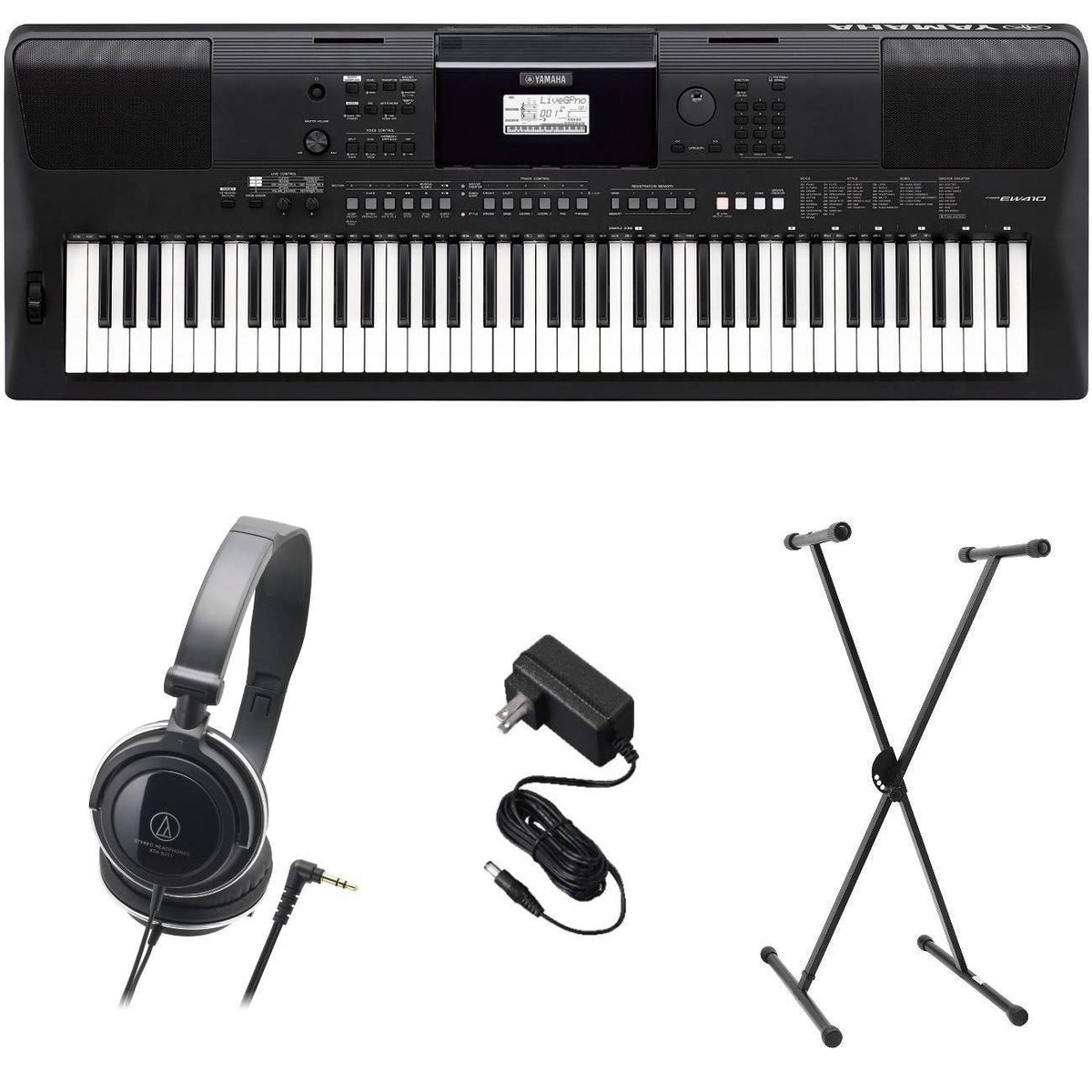 Premium Keyboard Pack with Power Supply, Stand, and Headphones M49947