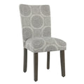 Gray Medallion Parsons Dining Chair (Set of 2) Y8341