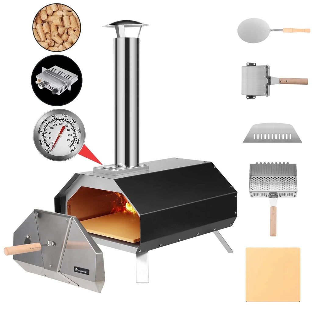 13 Multi-Fuel Pellet Fired Pizza Oven with Pizza Stone H522111