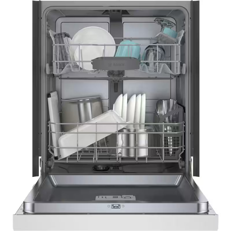 White Front Control Tall Tub Dishwasher with Stainless Steel Tub C3559