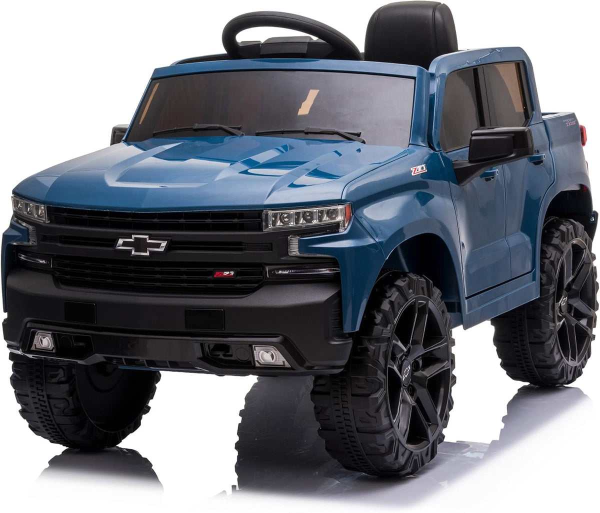 12V Battery Powered Ride On Truck Car with Remote Control, Blue U5514