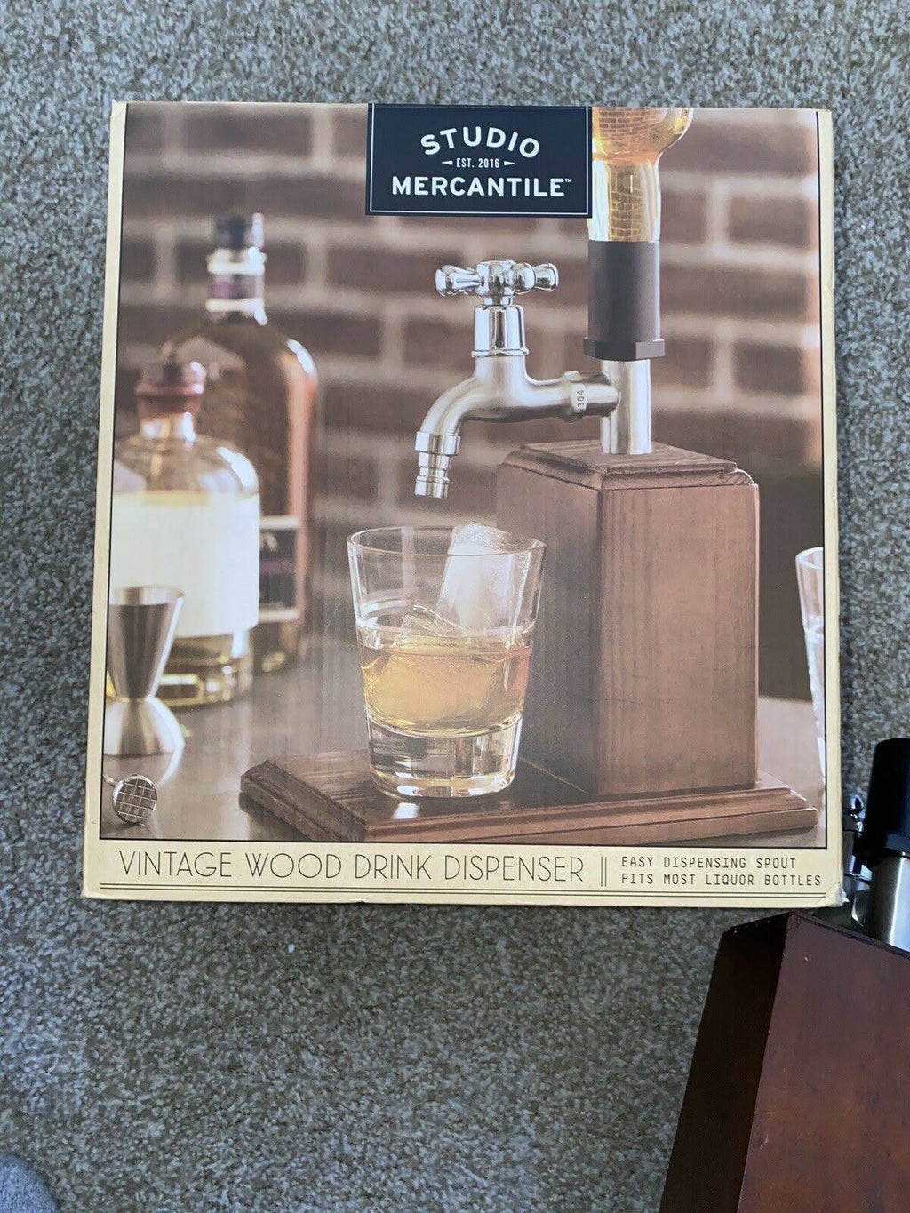 Vintage Wood Drink Dispenser H438128