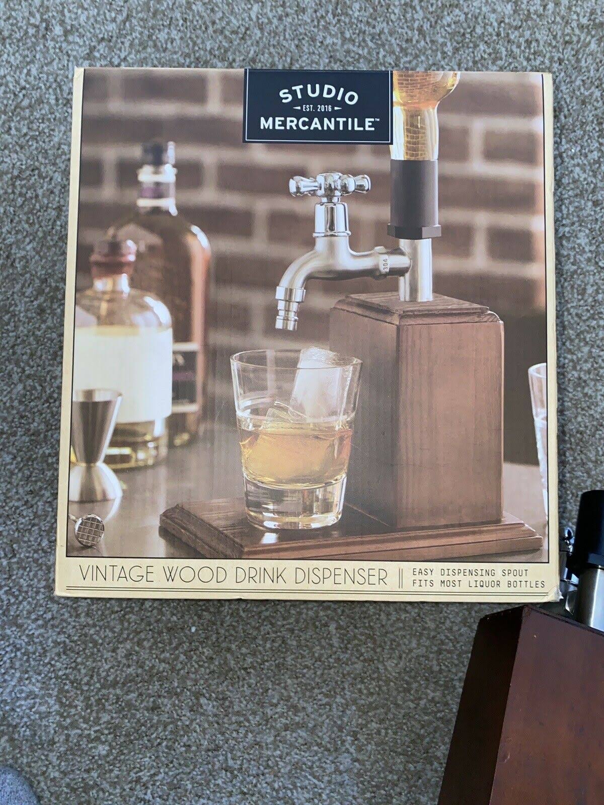 Vintage Wood Drink Dispenser H438128