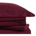 Burgundy Queen Cotton Sheet Set U4083