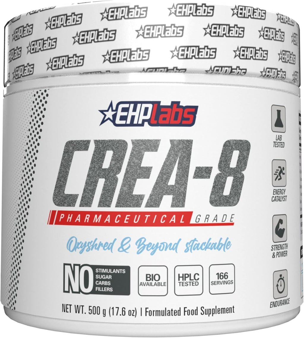 Creatine Monohydrate Powder, Unflavored - 100 Servings (500g) Y97594