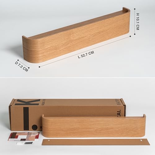 Solid Wood Veneer Coat Rack with Wall Hooks D68156