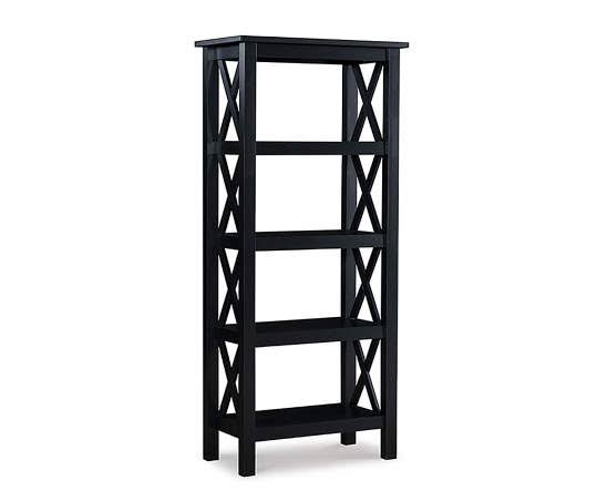 Black 4-Shelf Bookcase S5138