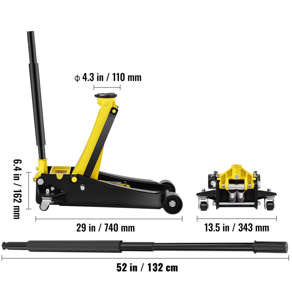 4 Ton Heavy Duty Steel Floor Jack Y219914