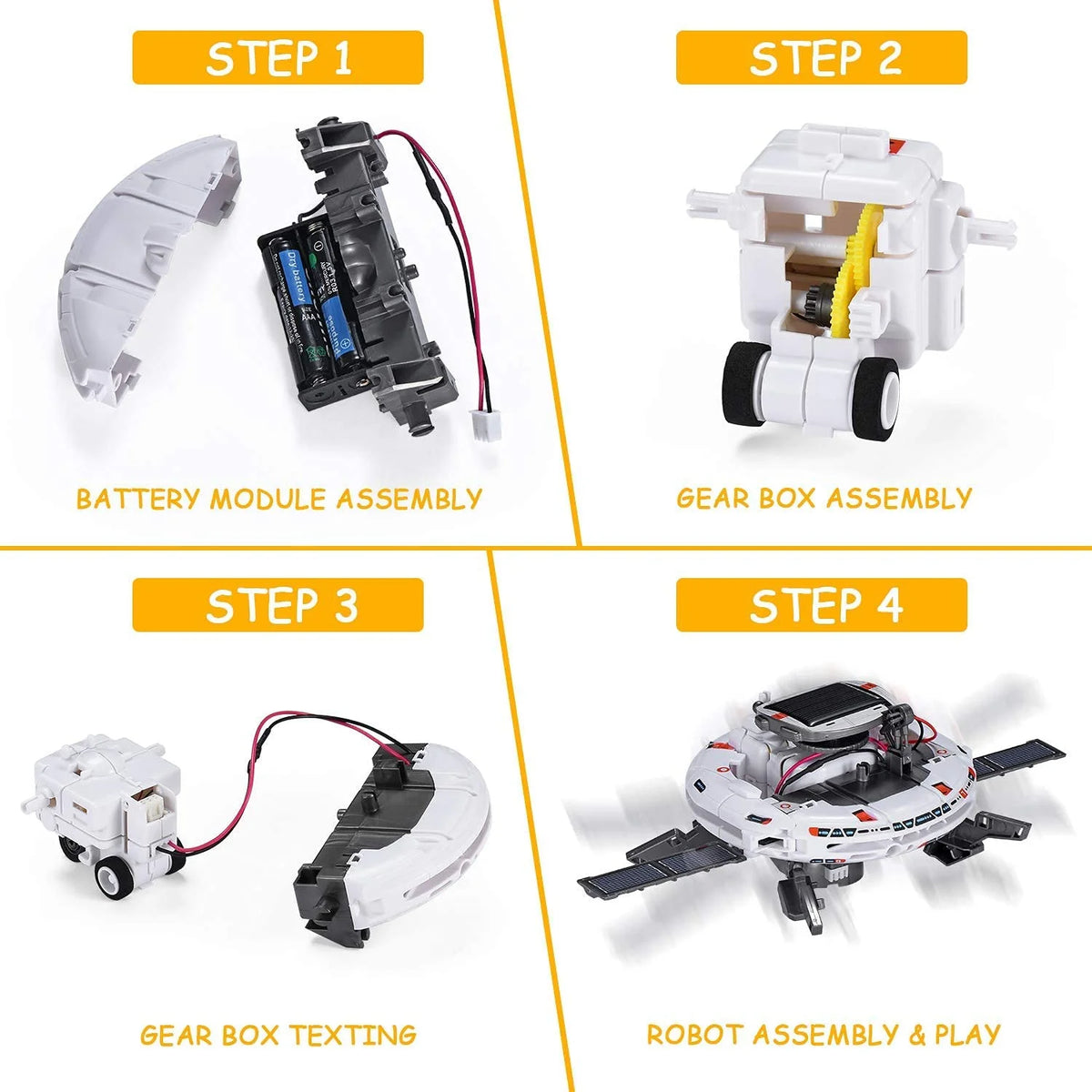 6-in-1 Solar Robot Science Kits W392