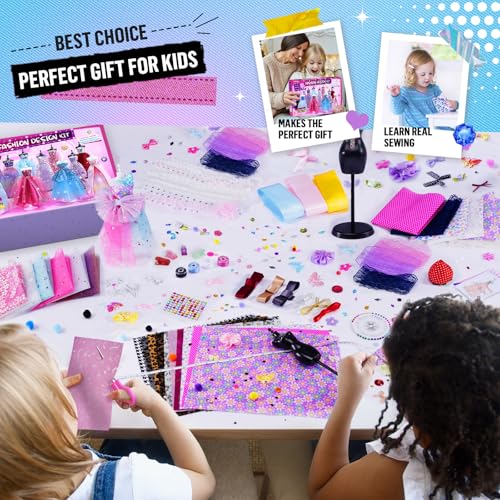 800+Pcs Fashion Designer Kit with 6 Mannequins Sewing Kit D607