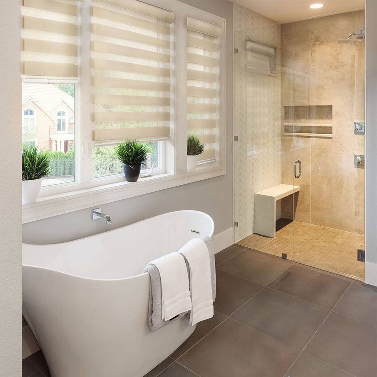 Zebra Roller Shades, 66 inch x 72 inch C746