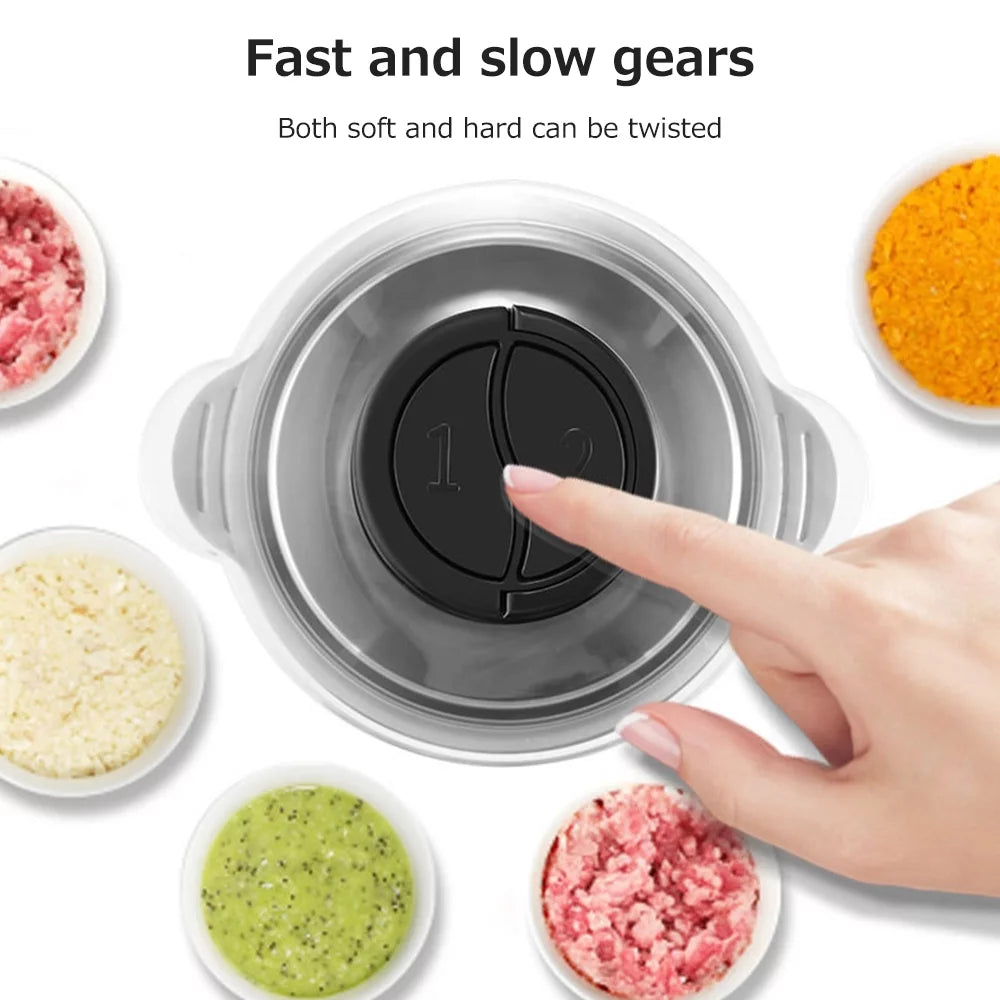300 Watts 2L Stainless Steel Electric Food Processor J887