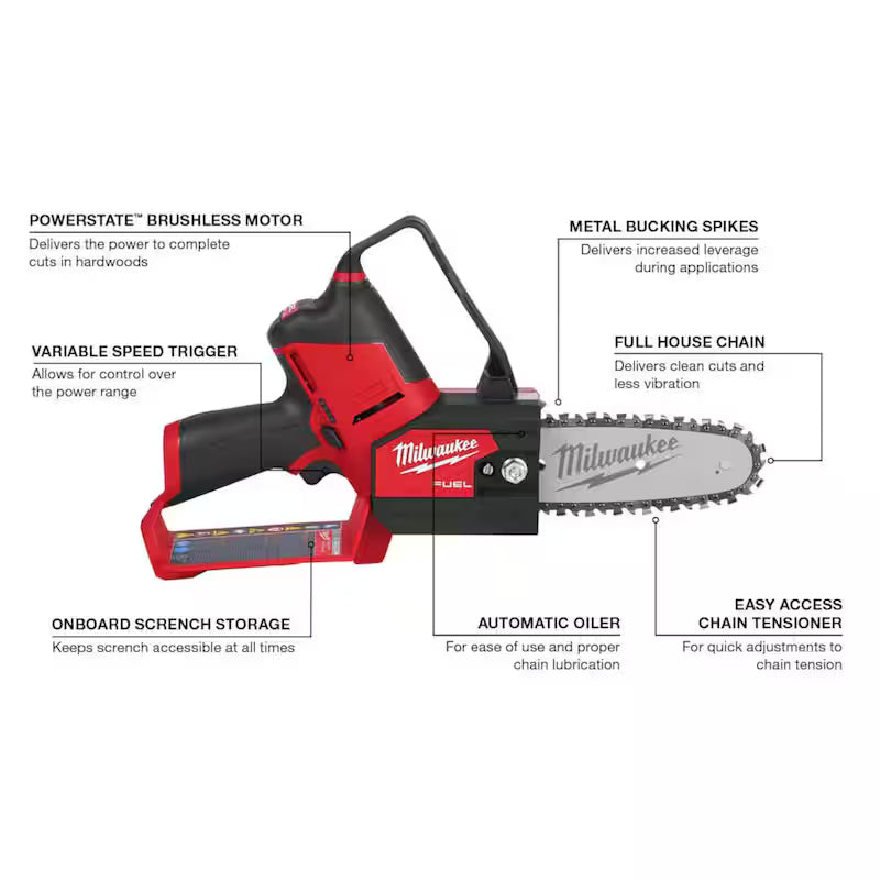 12V Lithium-Ion Brushless Cordless Pruning Saw with Pruner Shears Kit Q841010