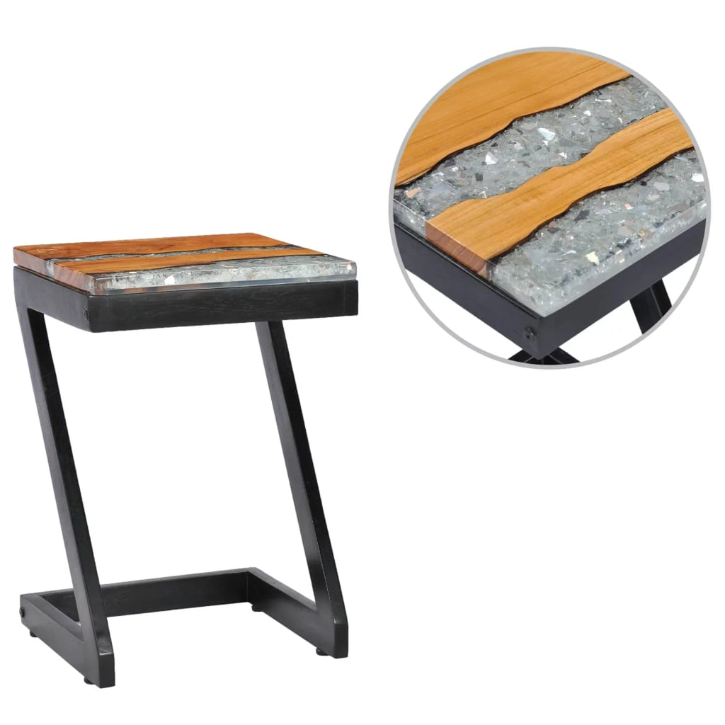 Teak Wood and Polyresin Coffee Table R2908