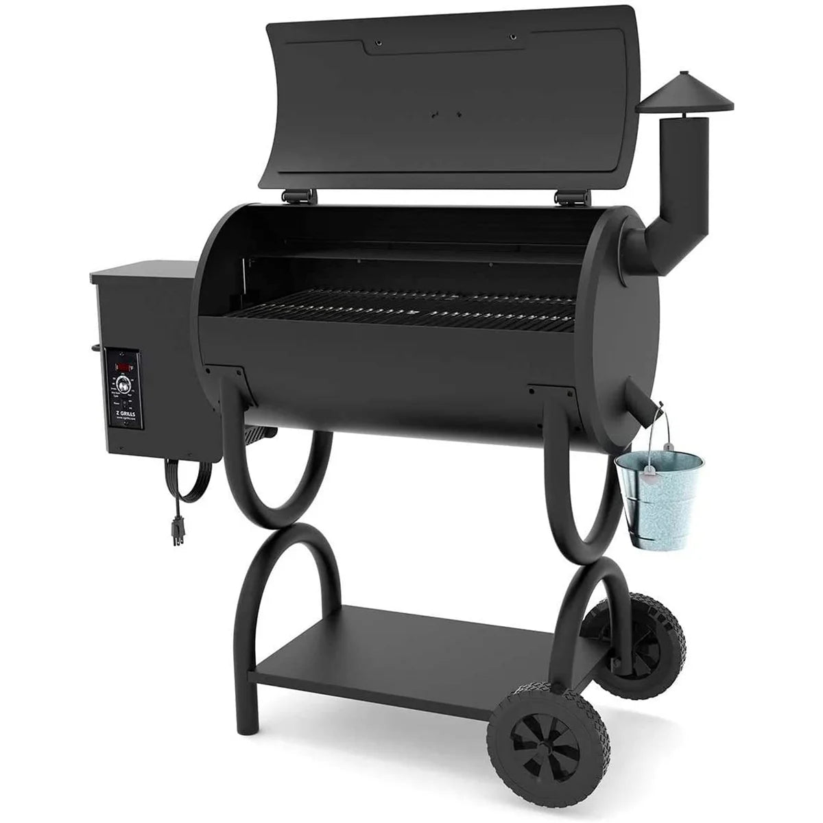 560 sq. in. Wood Pellet Grill & Smoker, 8 in 1 BBQ Grill H69897