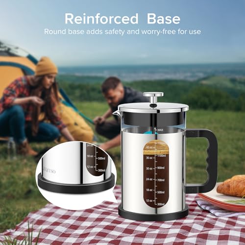 21 Ounce Stainless Steel French Press F49398