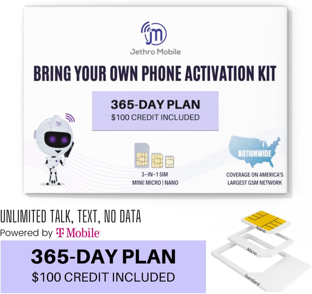 Mobile Phone Plan for 365 Days - Unlimited Talk and Text U3125