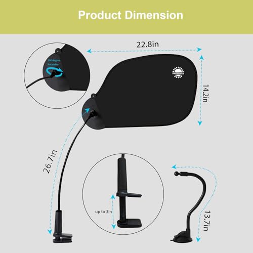 Black Adjustable Office Cubicle Shade P322
