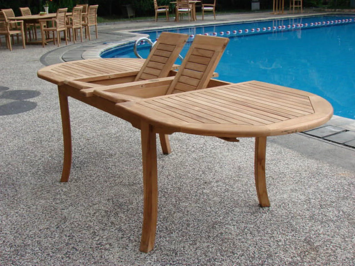 8 Seater 9 Pc Teak Dining Set W1725