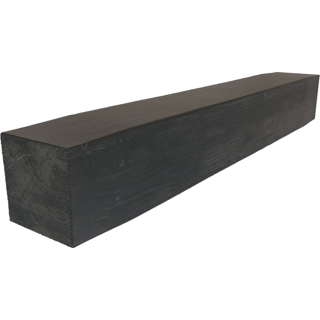 Sandblasted Faux Wood Fireplace Mantel, Aged Ash W3869