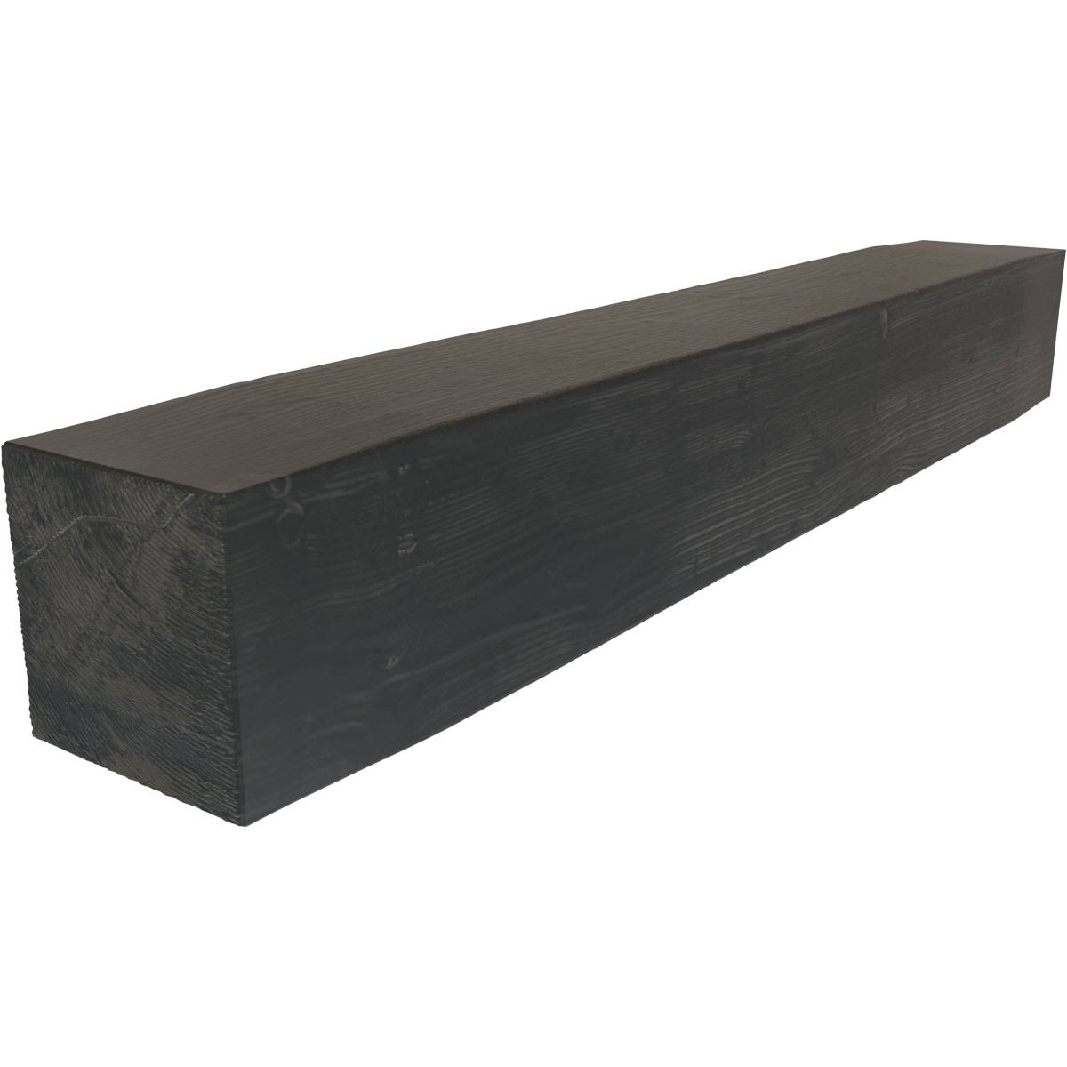 Sandblasted Faux Wood Fireplace Mantel, Aged Ash W3869
