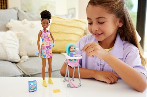 Barbie Skipper Doll & Playset with Accessories, Color-Change Toy H3337