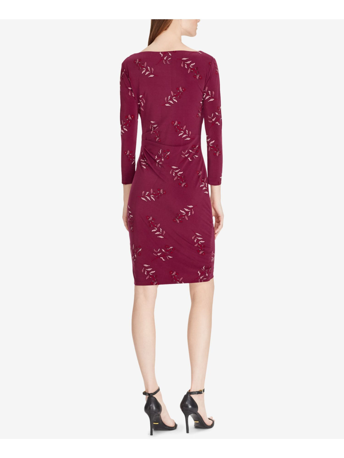 Burgundy Jersey Dress 10P Petites D11106