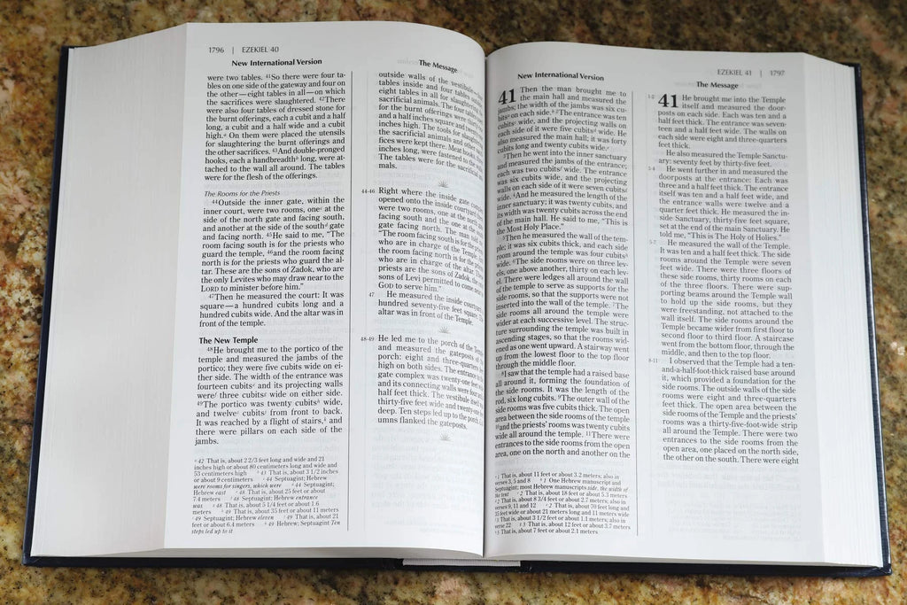 Large Print Side-By-Side Bible NIV/MS Hardcover M416568
