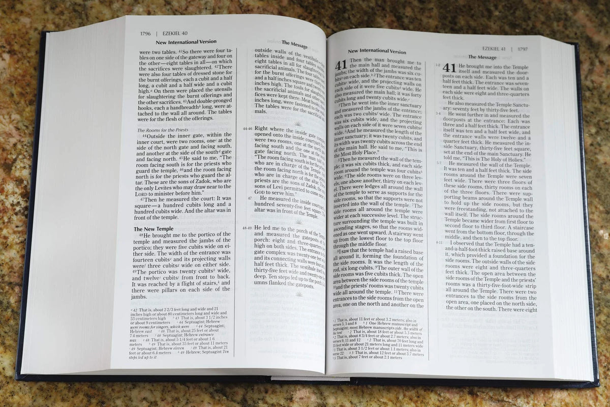 Large Print Side-By-Side Bible NIV/MS Hardcover M416568