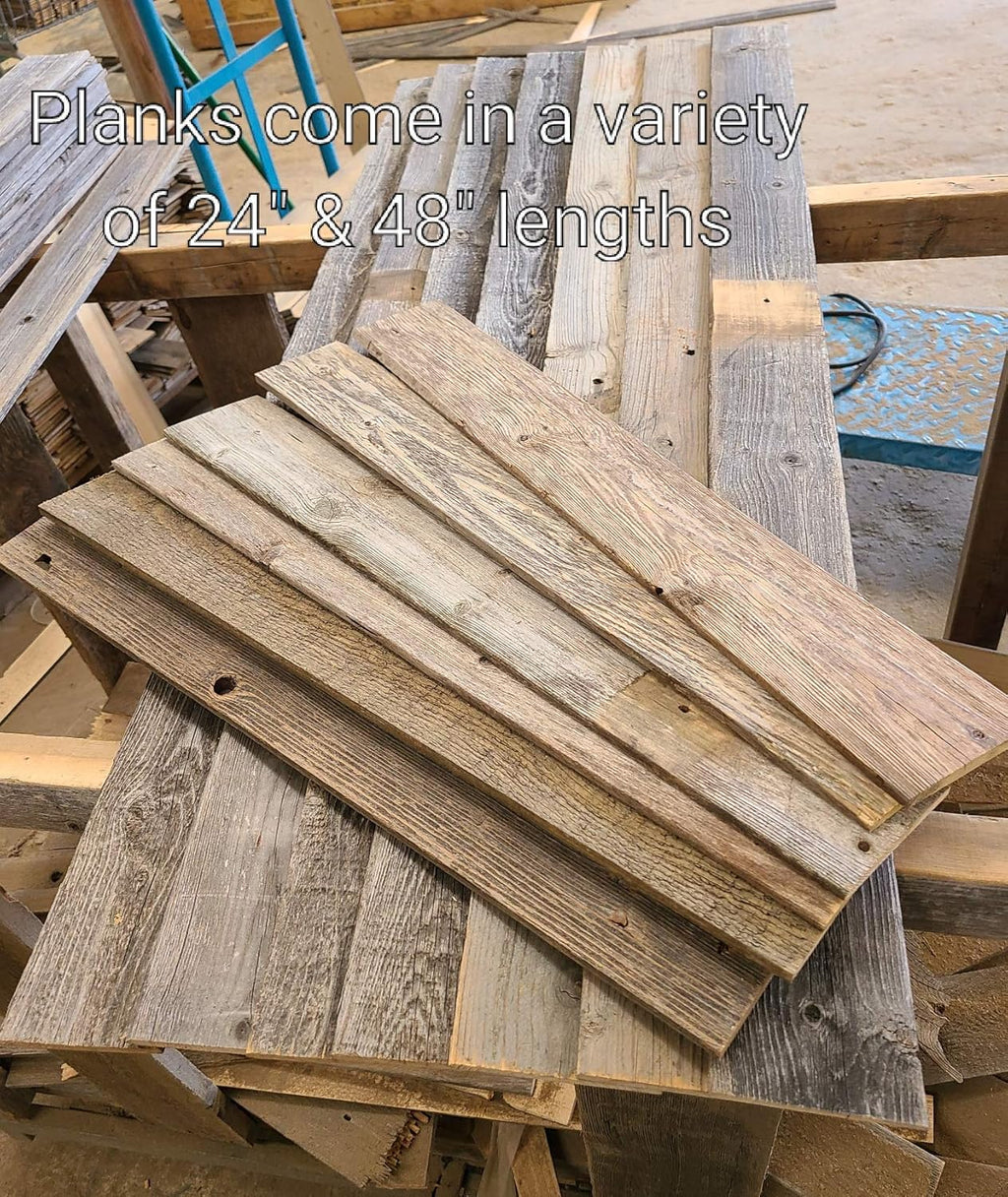 Whitewash Weathered Wood Planks for Walls X7637