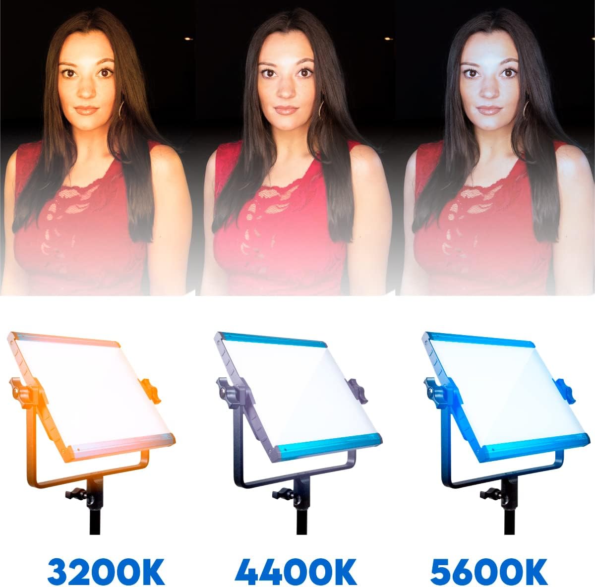 Bi-Color 3200K-5600K Dimmable LED Video Light G414