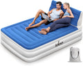 15" Blue Full Size Air Mattress with Built in Pump B355577