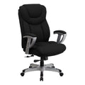 Black Fabric Office Chair with Arms K252
