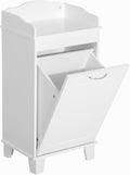 White Tilt Out Laundry Hamper Storage Cabinet H1032