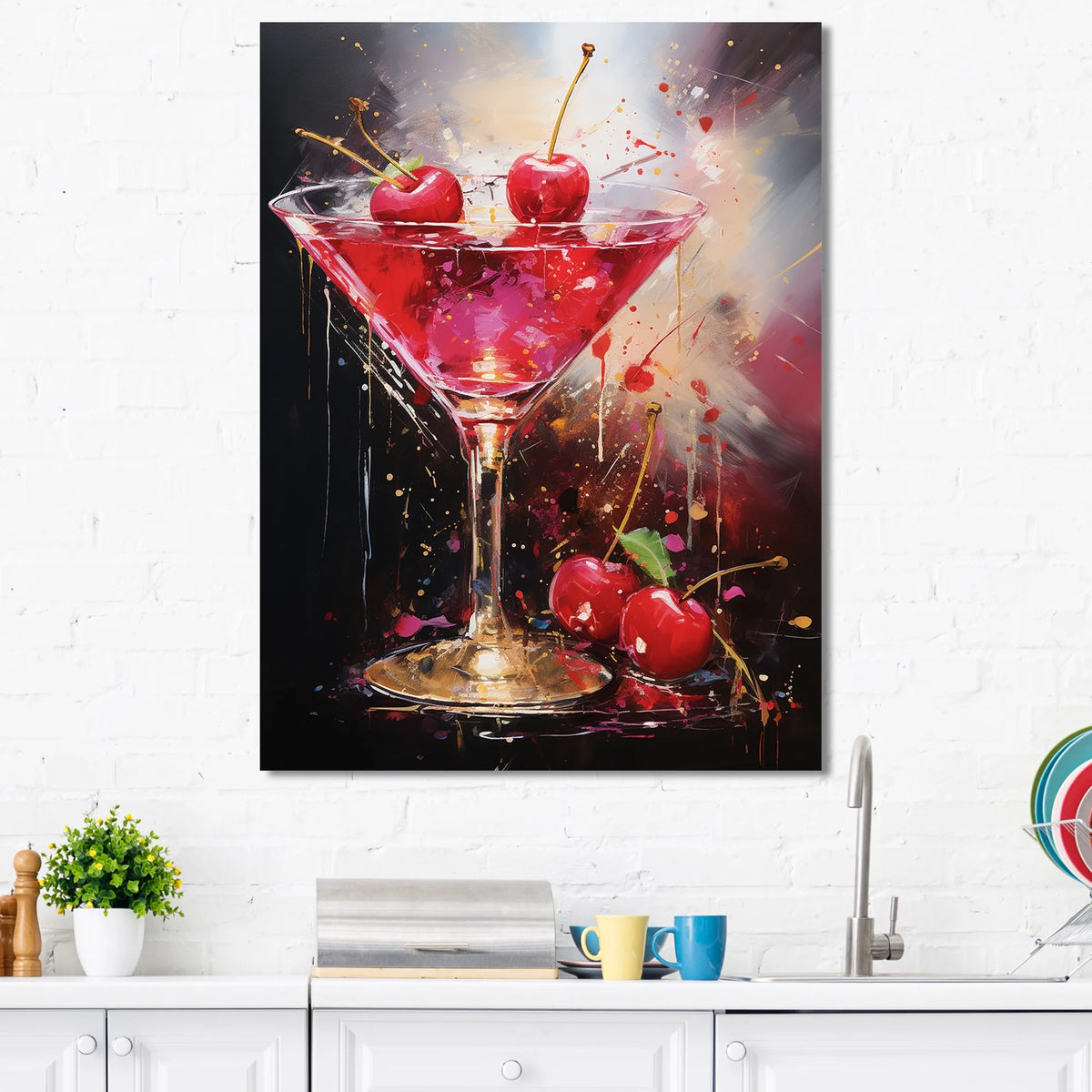Cocktails Canvas Wall Art C3820
