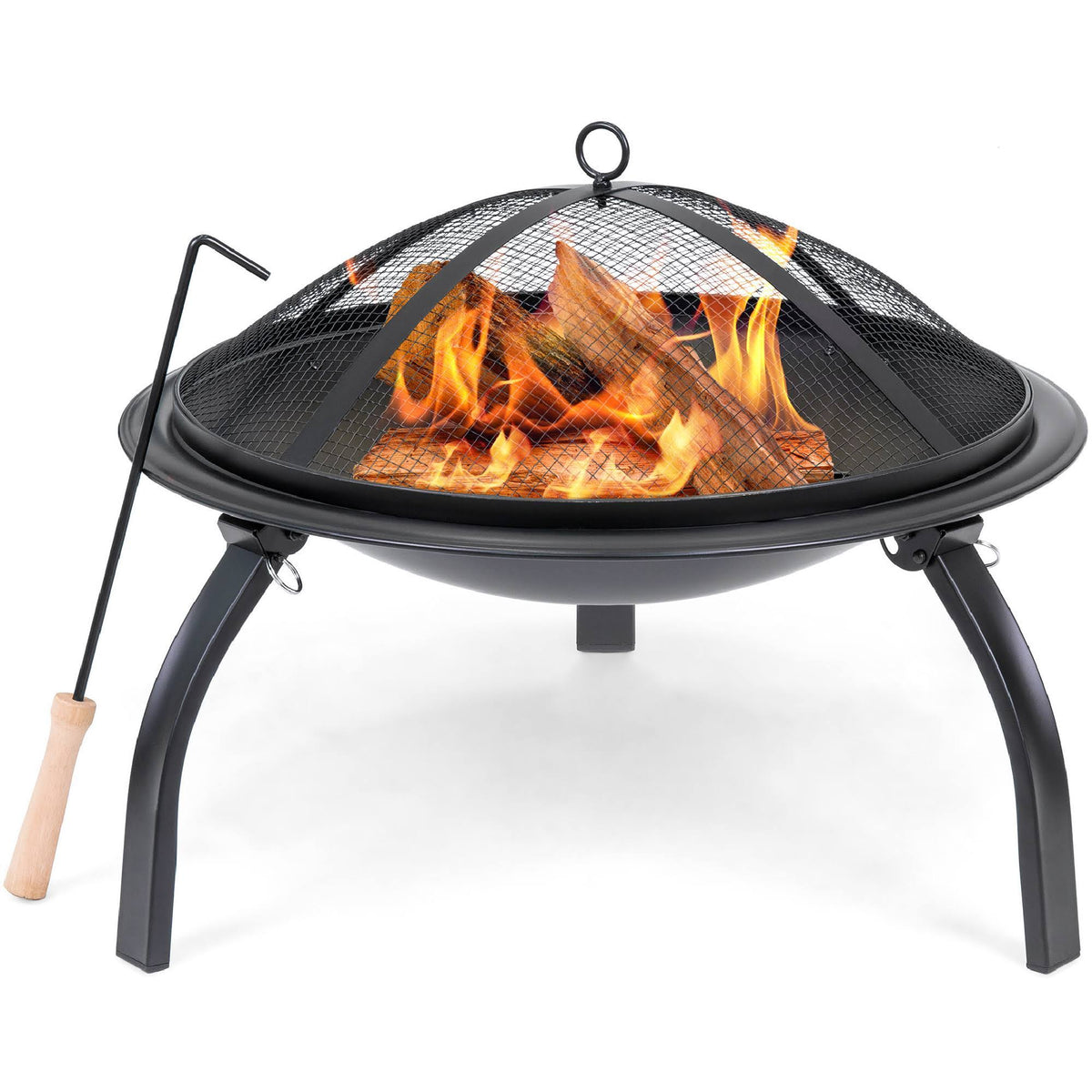 Steel Fire Pit with Carrying Case J2116