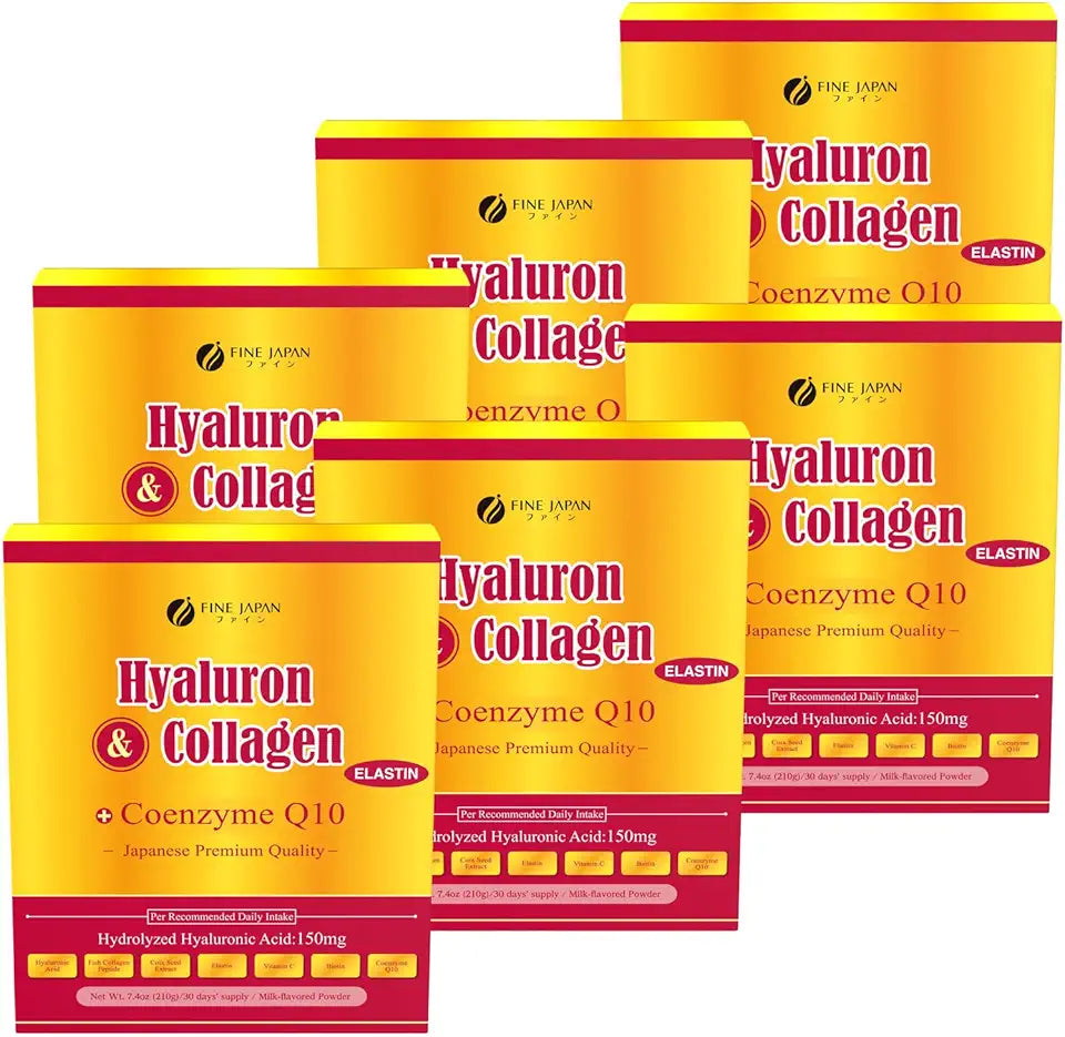 Marine Collagen Powder with Hyaluronic Acid, CoQ10 & Elastin 30 Servings Set of 6 B614613