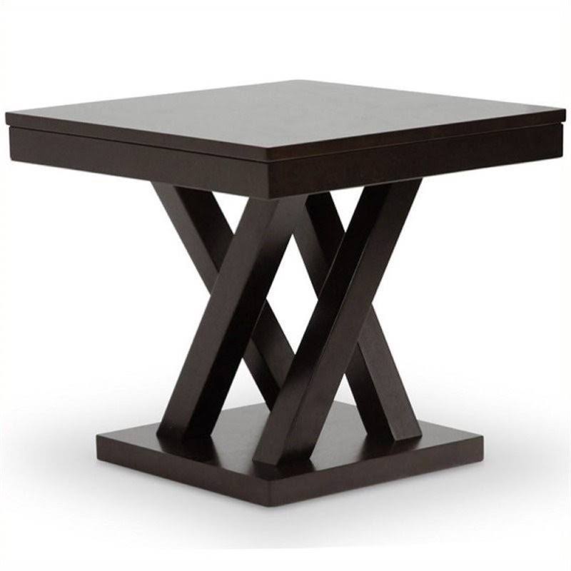 Cappuccino Square End Table B814817