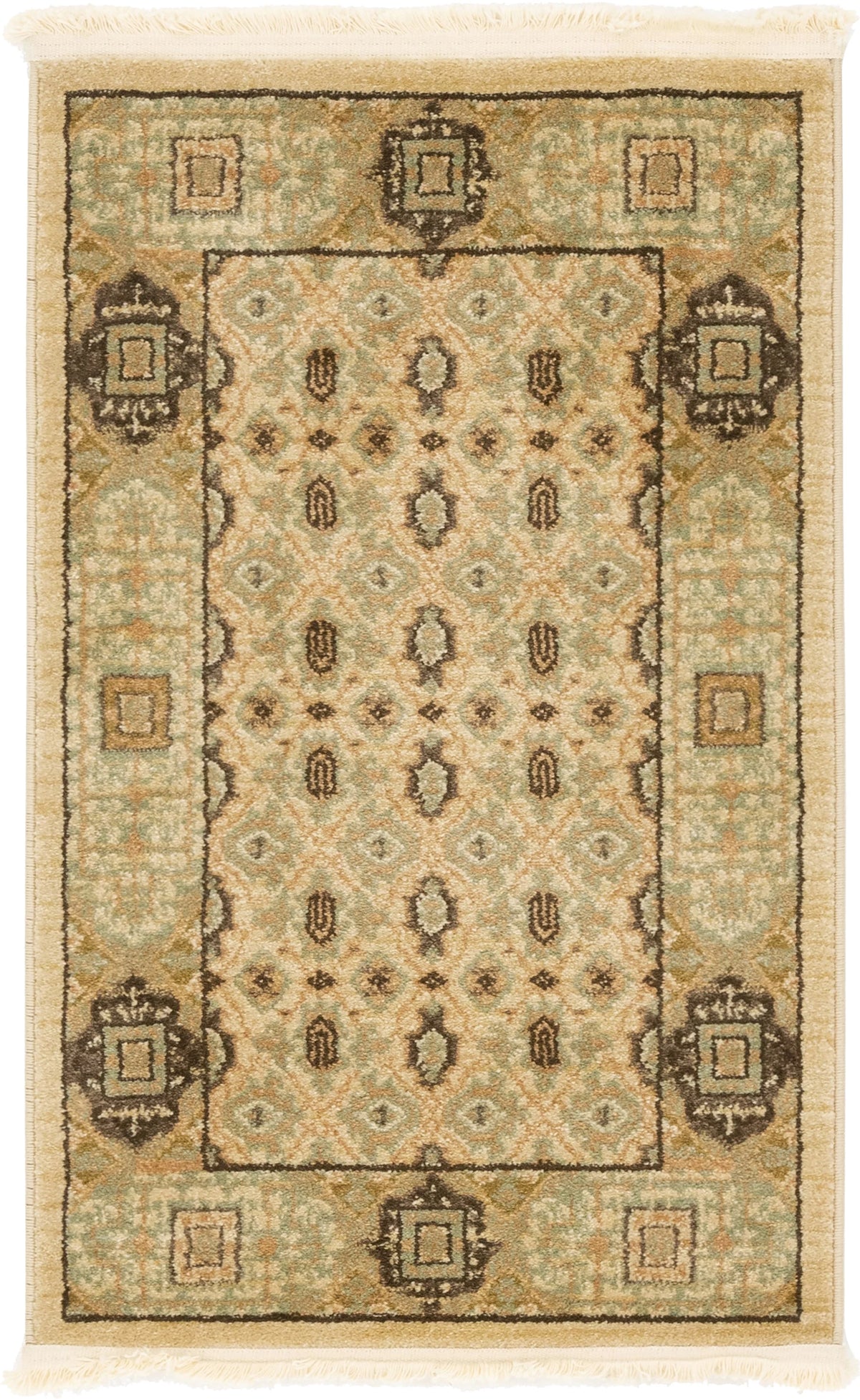 2' x 3' Cream Flatweave Rug C962353