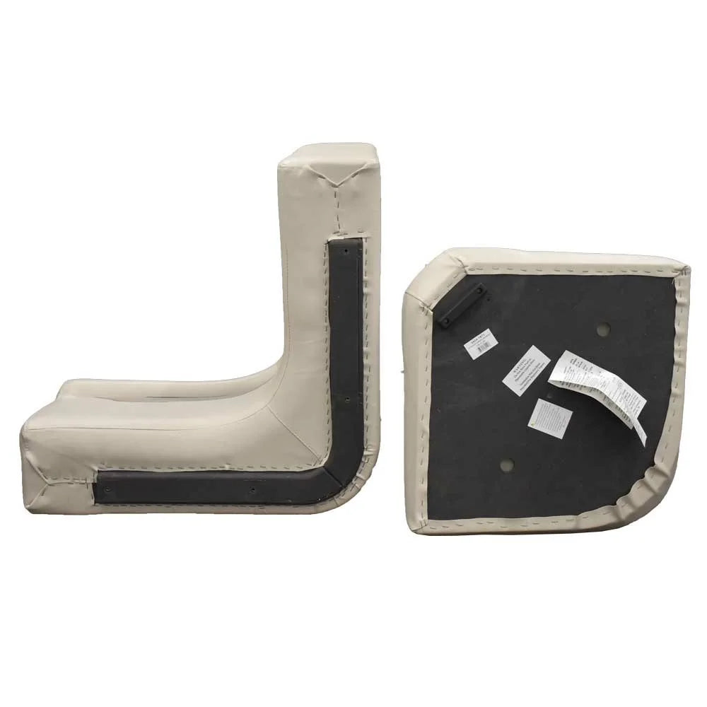 Gray Green Pontoon Boat Seat Corner Cushion E576