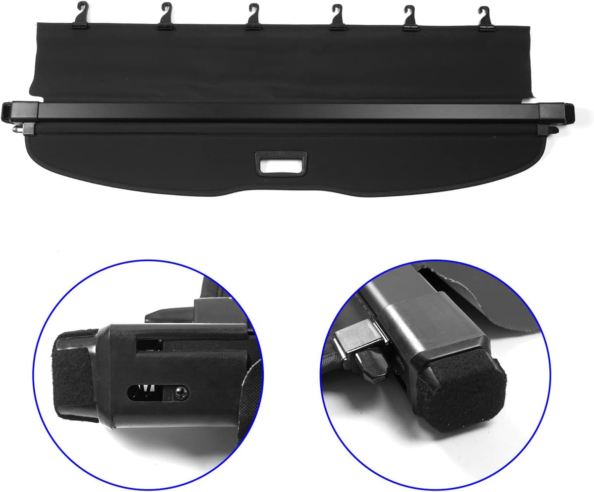 Black Retractable Cargo Cover for Subaru Forester C54406