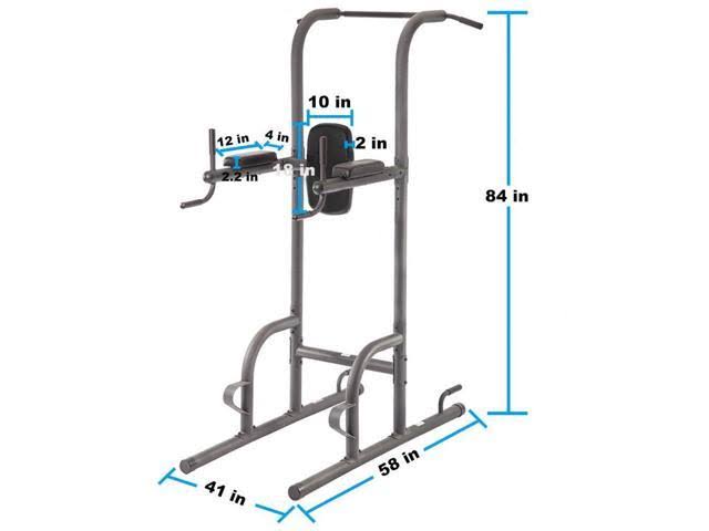 Power Tower with Dip Station Pull Up Bar E5087