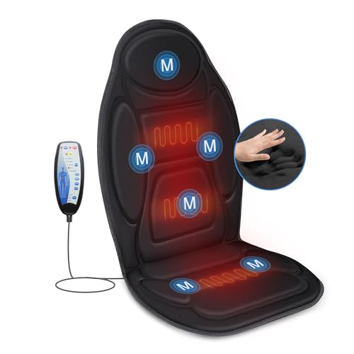 Vibration Back Massager with Heat, Massage Seat Cushion A912639